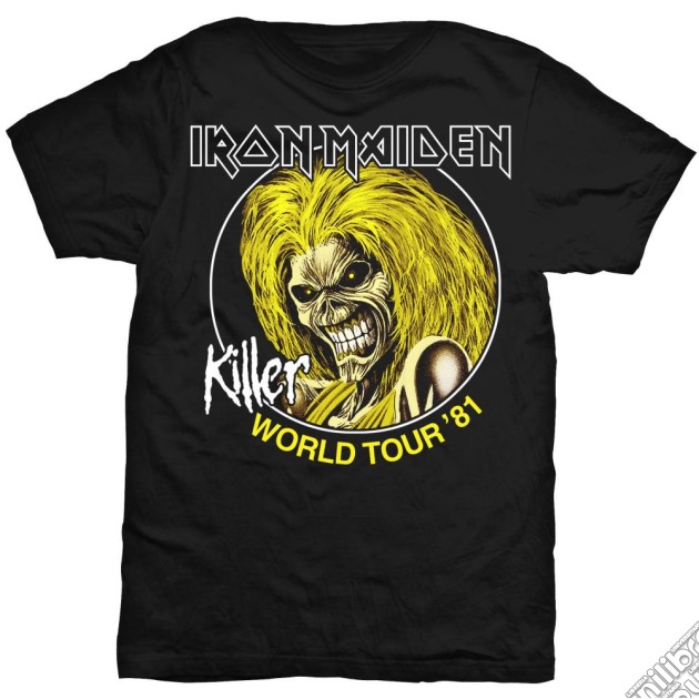 Iron Maiden - Killer World Tour 81 (Unisex Tg. S) gioco di Rock Off