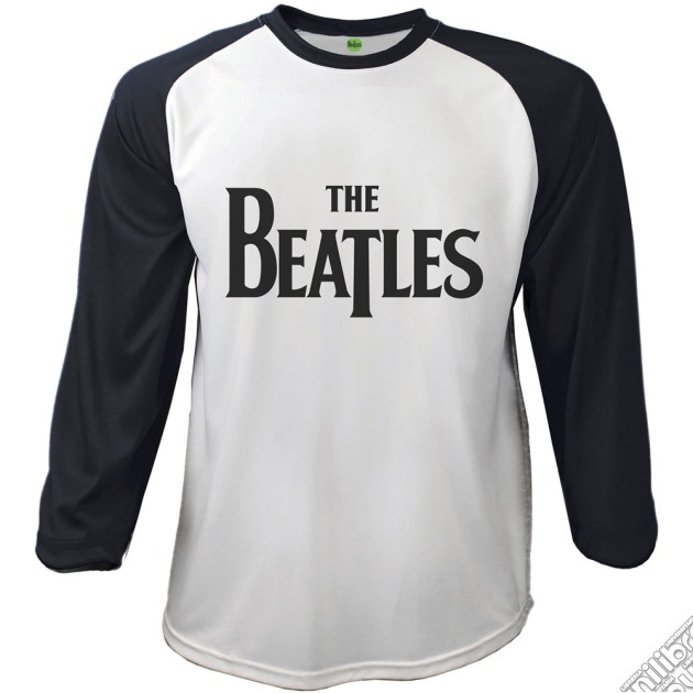 Beatles (The) - Raglan Drop T Logo (Manica Lunga Unisex Tg. L) gioco di Rock Off