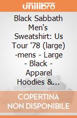 Black Sabbath Men's Sweatshirt: Us Tour '78 (large) -mens - Large - Black - Apparel Hoodies & Sweatshirtssweatshirt gioco