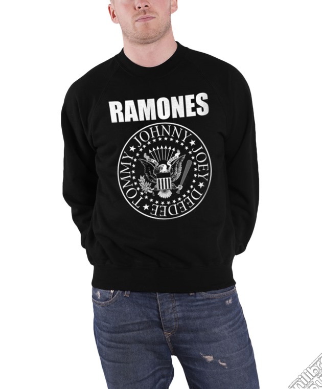 Ramones Men's Sweatshirt: Presidential Seal (large) -mens - Large - Black - Apparel Hoodies & Sweatshirtssweatshirt gioco