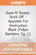 Guns N' Roses: Rock Off - Appetite For Destruction Black (Felpa Bambino Tg. L) giochi