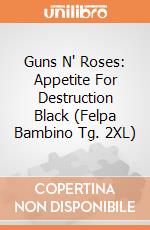 Guns N' Roses: Appetite For Destruction Black (Felpa Bambino Tg. 2XL) gioco