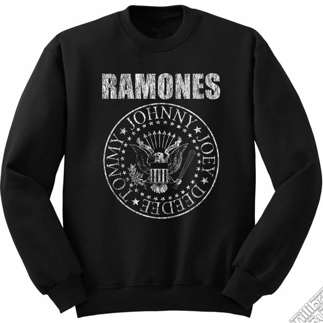 Ramones Youth's Sweatshirt: Presidential Seal (medium (age 5 - 6)) -youths - Medium: 5 - 6 Yrs - Black - Apparel Children's Apparelyouth's Sweatshirt gioco