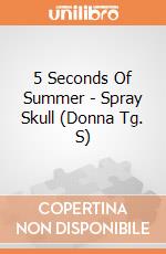 5 Seconds Of Summer - Spray Skull (Donna Tg. S) gioco di Rock Off