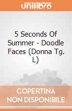 5 Seconds Of Summer - Doodle Faces (Donna Tg. L) gioco di Rock Off