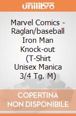 Marvel Comics - Raglan/baseball Iron Man Knock-out (T-Shirt Unisex Manica 3/4 Tg. M) gioco