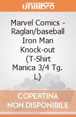 Marvel Comics - Raglan/baseball Iron Man Knock-out (T-Shirt Manica 3/4 Tg. L) gioco