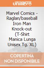 Marvel Comics - Raglan/baseball Iron Man Knock-out (T-Shirt Manica Lunga Unisex Tg. XL) gioco