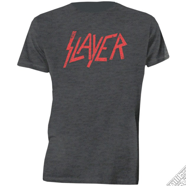 Slayer: Distressed Logo Grey (T-Shirt Unisex Tg. M) gioco