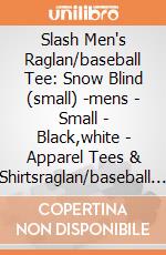 Slash Men's Raglan/baseball Tee: Snow Blind (small) -mens - Small - Black,white - Apparel Tees & Shirtsraglan/baseball Tee - Baseball Style gioco