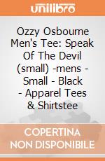Ozzy Osbourne Men's Tee: Speak Of The Devil (small) -mens - Small - Black - Apparel Tees & Shirtstee gioco