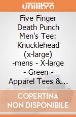 Five Finger Death Punch Men's Tee: Knucklehead (x-large) -mens - X-large - Green - Apparel Tees & Shirtstee gioco