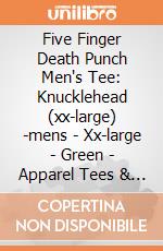 Five Finger Death Punch Men's Tee: Knucklehead (xx-large) -mens - Xx-large - Green - Apparel Tees & Shirtstee gioco