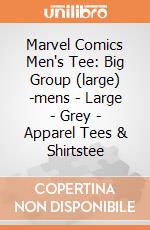 Marvel Comics Men's Tee: Big Group (large) -mens - Large - Grey - Apparel Tees & Shirtstee gioco