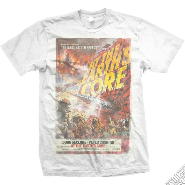 Studiocanal - At The Earths Core White (T-Shirt Unisex Tg. M) gioco di Rock Off
