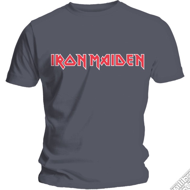 Iron Maiden: Classic Logo Grey (T-Shirt Unisex Tg. L) gioco