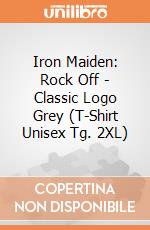 Iron Maiden: Rock Off - Classic Logo Grey (T-Shirt Unisex Tg. 2XL) giochi