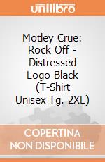Motley Crue: Rock Off - Distressed Logo Black (T-Shirt Unisex Tg. 2XL) giochi