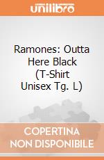 Ramones: Outta Here Black (T-Shirt Unisex Tg. L) gioco