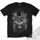 Guns N' Roses - Faded Skull Black (T-Shirt Unisex Tg. M) giochi