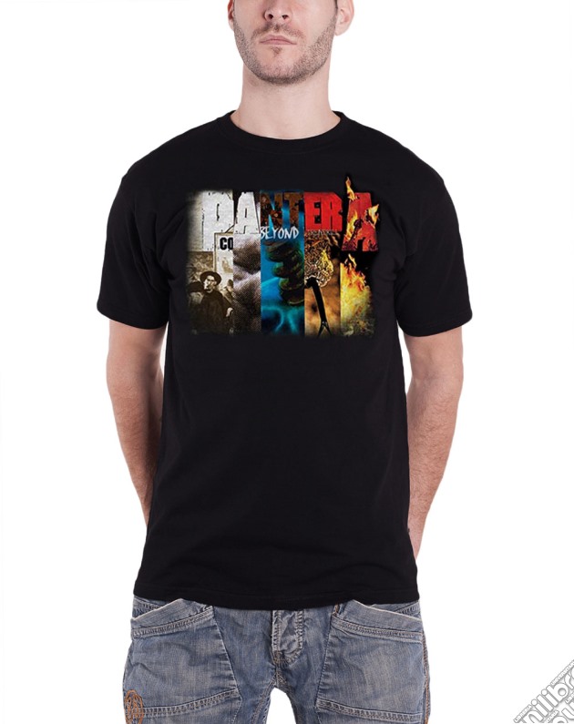 Pantera: Album Collage Black (T-Shirt Unisex Tg. S) gioco