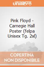 Pink Floyd - Carnegie Hall Poster (felpa Unisex Tg. 2xl) gioco
