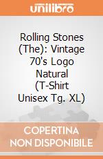 Rolling Stones (The): Vintage 70's Logo Natural (T-Shirt Unisex Tg. XL) gioco