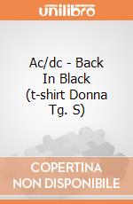 Ac/dc - Back In Black (t-shirt Donna Tg. S) gioco