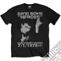 David Bowie: Rock Off - Heroes Earls Court Black (T-Shirt Unisex Tg. L) giochi