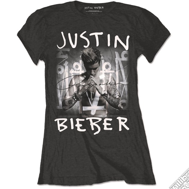Justin Bieber - Purpose Logo Black (T-Shirt Donna Tg. S) gioco
