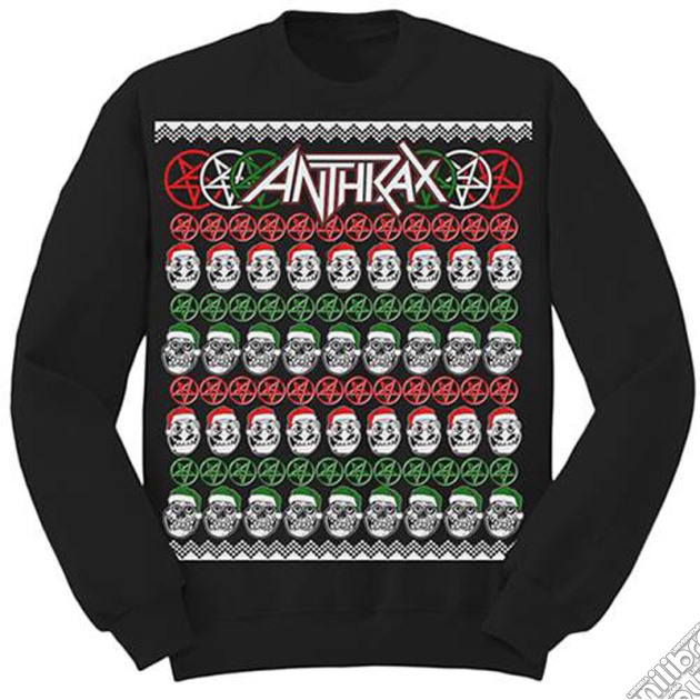 Anthrax - Skulls Christmas (Felpa Uomo Tg. M) gioco