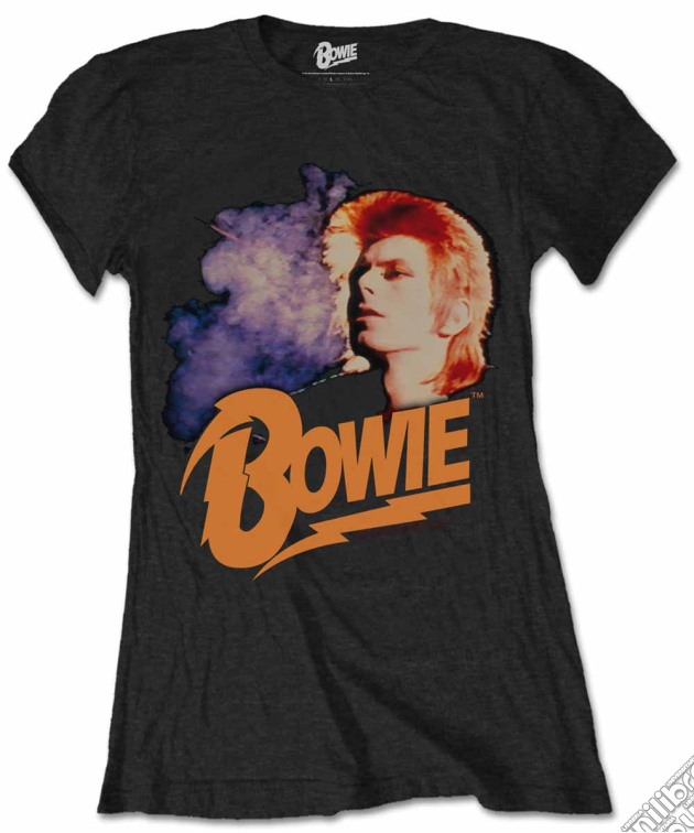 David Bowie - Retro Bowie 2 Blk (T-Shirt Donna Tg. XL) gioco di Rock Off