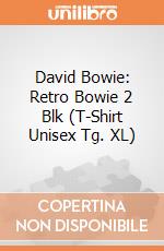 David Bowie: Retro Bowie 2 Blk (T-Shirt Unisex Tg. XL) gioco di Rock Off