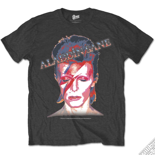 David Bowie - Aladdin Sane (T-Shirt Unisex Tg. M) gioco di Rock Off