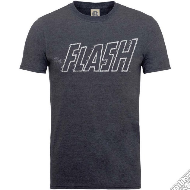 Dc Comics - Originals Flash Crackle Logo (T-Shirt Unisex Tg. S) gioco di Rock Off