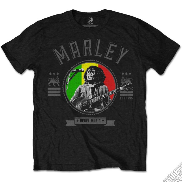 Bob Marley: Rebel Music Seal (T-Shirt Unisex Tg. M) gioco di Rock Off