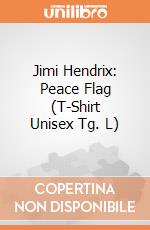 Jimi Hendrix: Peace Flag (T-Shirt Unisex Tg. L) gioco