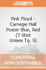 Pink Floyd - Carnegie Hall Poster Blue, Red (T-Shirt Unisex Tg. S) gioco
