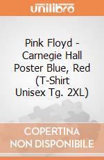 Pink Floyd - Carnegie Hall Poster Blue, Red (T-Shirt Unisex Tg. 2XL) gioco