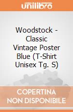 Woodstock - Classic Vintage Poster Blue (T-Shirt Unisex Tg. S) gioco