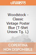 Woodstock - Classic Vintage Poster Blue (T-Shirt Unisex Tg. L) gioco