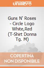 Guns N' Roses - Circle Logo White,Red (T-Shirt Donna Tg. M) gioco