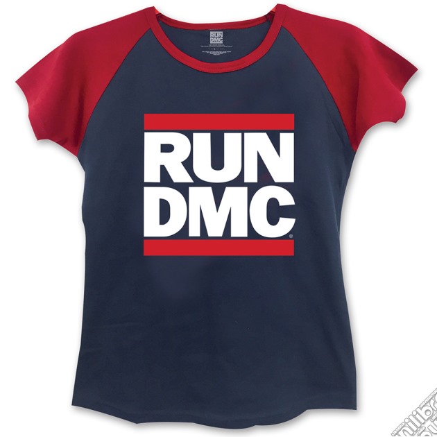 Run Dmc - Logo Blue,Red (T-Shirt Donna Tg. S) gioco