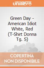 Green Day - American Idiot White, Red (T-Shirt Donna Tg. S) gioco
