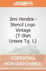 Jimi Hendrix - Stencil Logo Vintage (T-Shirt Unisex Tg. L) gioco