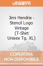 Jimi Hendrix - Stencil Logo Vintage (T-Shirt Unisex Tg. XL) gioco