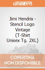 Jimi Hendrix - Stencil Logo Vintage (T-Shirt Unisex Tg. 2XL) gioco