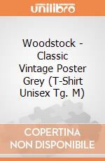 Woodstock - Classic Vintage Poster Grey (T-Shirt Unisex Tg. M) gioco