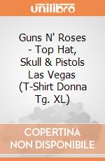 Guns N' Roses - Top Hat, Skull & Pistols Las Vegas (T-Shirt Donna Tg. XL) gioco
