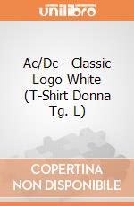 Ac/Dc - Classic Logo White (T-Shirt Donna Tg. L) gioco